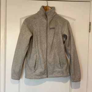 Columbia grey zip up fleece